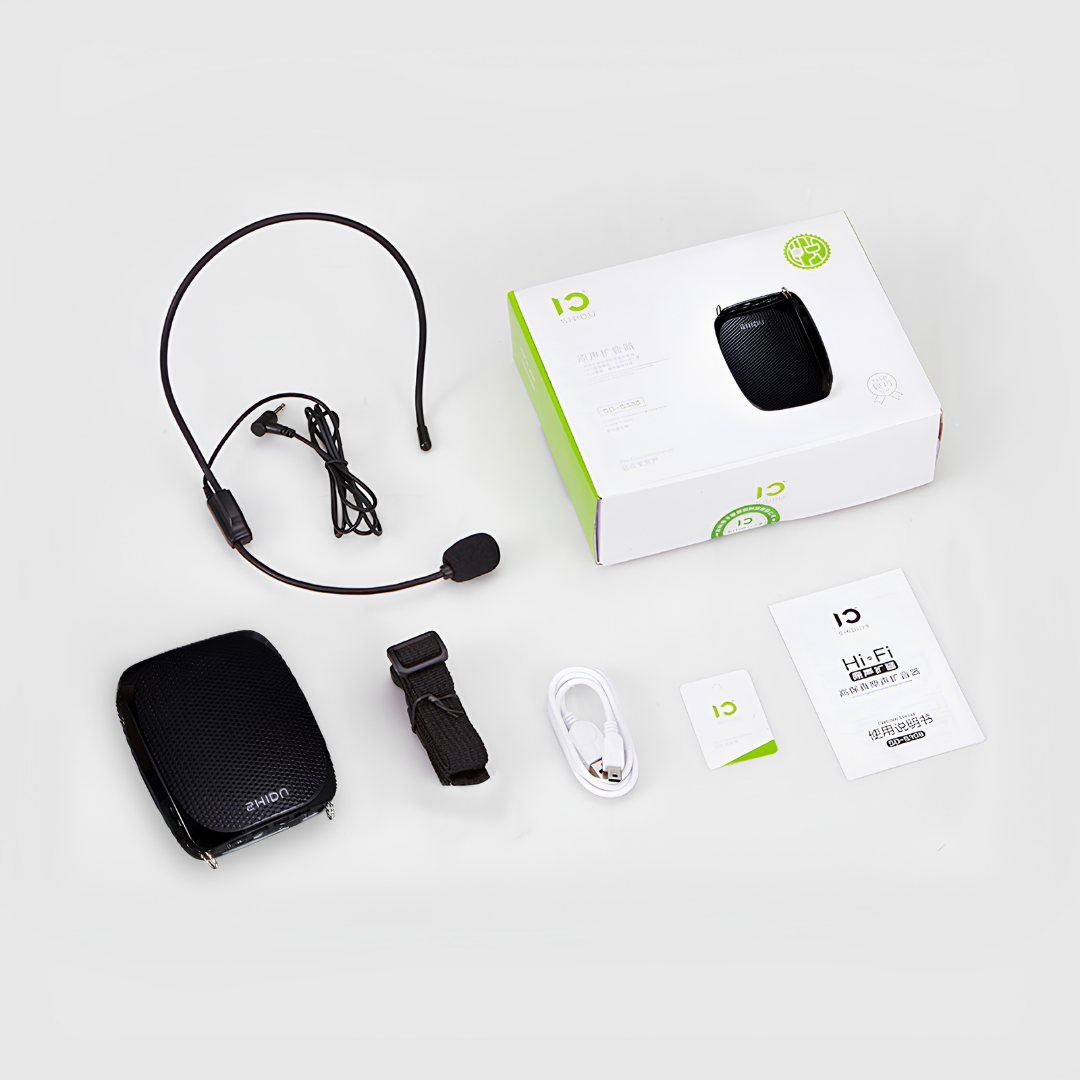 SHIDU S30 Wired Portable Voice Amplifier (10W, 1800mAh)