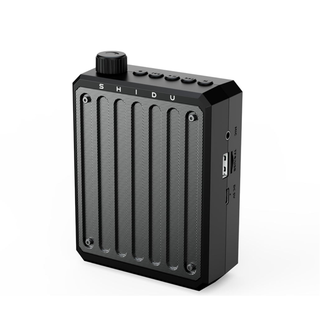 SHIDU M300 Wired Voice Amplifier With 3-Inch Trumpet (10W, Bluetooth 5.0, 1800mAh)