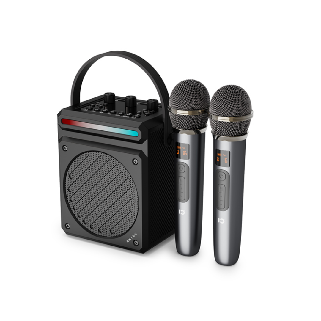 SHIDU H12 Dual Mic Portable Karaoke Speaker (30W, Bluetooth 5.4, 4500mAh)