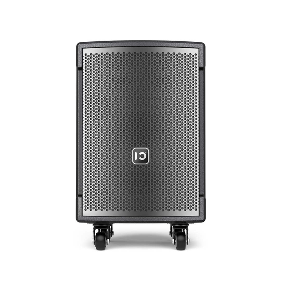 SHIDU B8 Outdoor Wooden Trolley Speaker System Powerful Party Active Karaoke Subwoofer (100W, Bluetooth 5.0, 5000mAh)