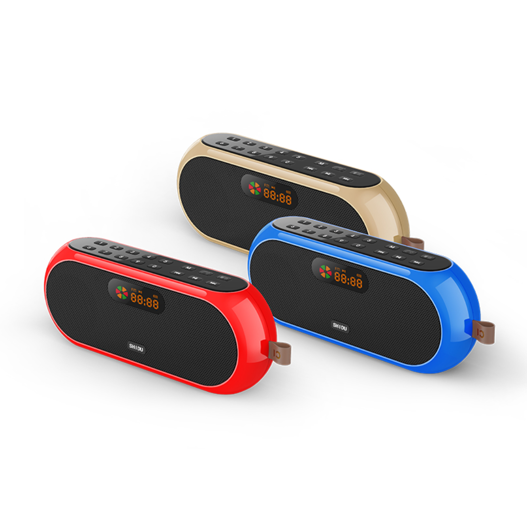 SHIDU S198 FM Radio Digital Player with USB/TF Card Music Play (16W, Bluetooth 5.0, 3000mAh)