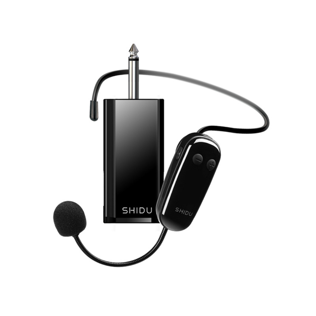 SHIDU U9 UHF Wireless Headset Microphone with Receiver (For Portable Amplifier Speaker)