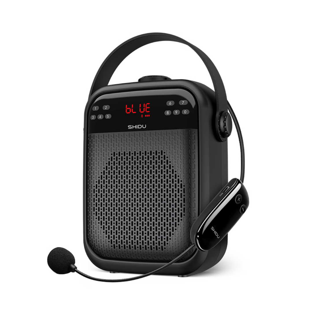 SHIDU H6 Rechargeable Wireless Mic Karaoke Speaker and Voice Amplifier (25W, Bluetooth 5.0, 4000mAh)