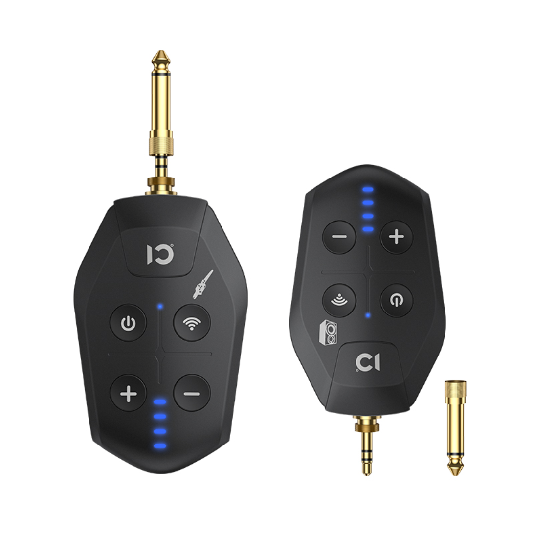 SHIDU U17 Wireless Microphone for Instrument with Transmitter (ABS Matte Black, 750mAh)