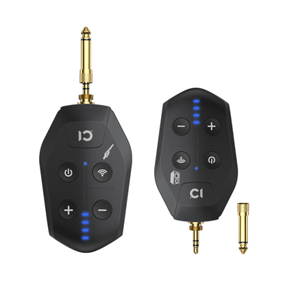 SHIDU U17 Wireless Microphone for Instrument with Transmitter (ABS Matte Black, 750mAh)