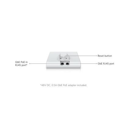 Ubiquiti UniFi U6 Mesh Pro | Indoor/Outdoor Wi-Fi 6 Access Point (4-Stream Dual-Band, 2x GbE, Integrated Omni Super Antenna, IPX6)