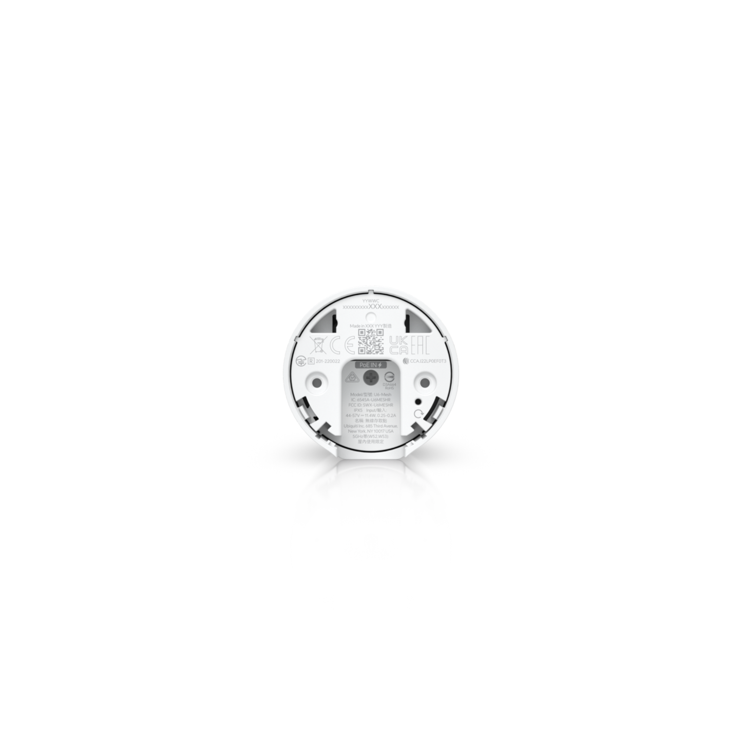 Ubiquiti UniFi U6 Mesh | Indoor/Outdoor Wi-Fi 6 Mesh Access Point (6-Stream Dual-Band, 1x GbE, IPX5)