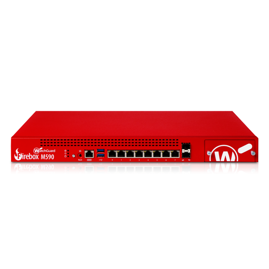 WatchGuard Firebox M590 | Midsize Enterprise Network Firewall (8x1 GbE + 2x SFP+, 3.3 Gbps UTM, 500 VPN Tunnels)