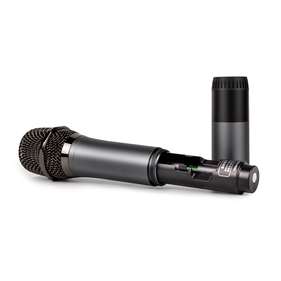 SHIDU U10 Dual Wireless Universal Wireless Microphone (Aluminum Alloy, 2200mAh Receiver)
