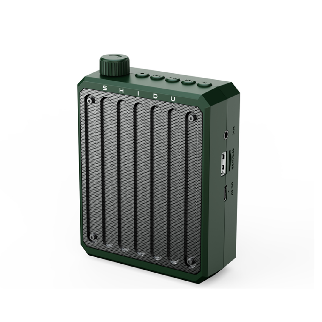 SHIDU M300 Wired Voice Amplifier With 3-Inch Trumpet (10W, Bluetooth 5.0, 1800mAh)