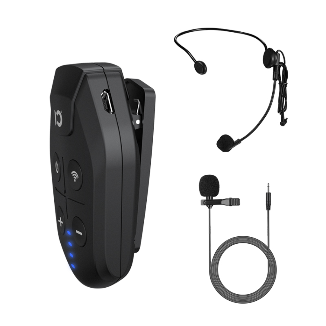 SHIDU U7 Wireless Microphone for Instrument (ABS Matte Black, 750mAh)