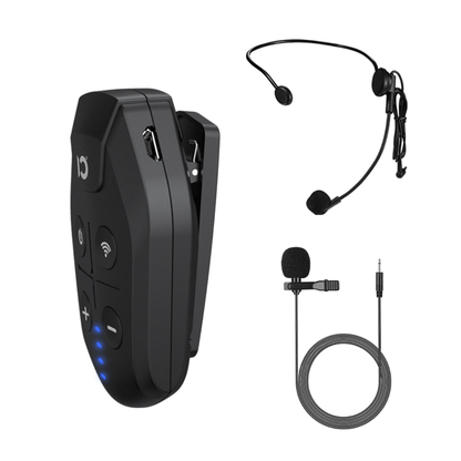 SHIDU U7 Wireless Microphone for Instrument (ABS Matte Black, 750mAh)