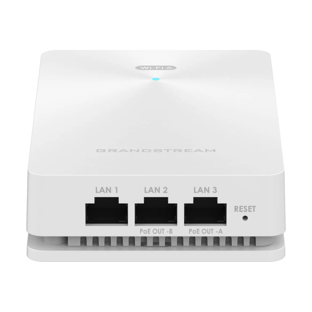 Grandstream GWN7661E | In-Wall AX3000 Wi-Fi 6 Access Point (3Gbps, 2x2:2/3x3:2 MU-MIMO, 256 Devices)