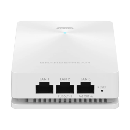 Grandstream GWN7661E | In-Wall AX3000 Wi-Fi 6 Access Point (3Gbps, 2x2:2/3x3:2 MU-MIMO, 256 Devices)