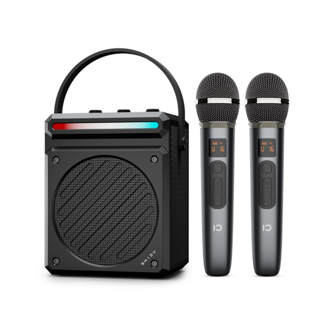 SHIDU H12 Dual Mic Portable Karaoke Speaker (30W, Bluetooth 5.4, 4500mAh)