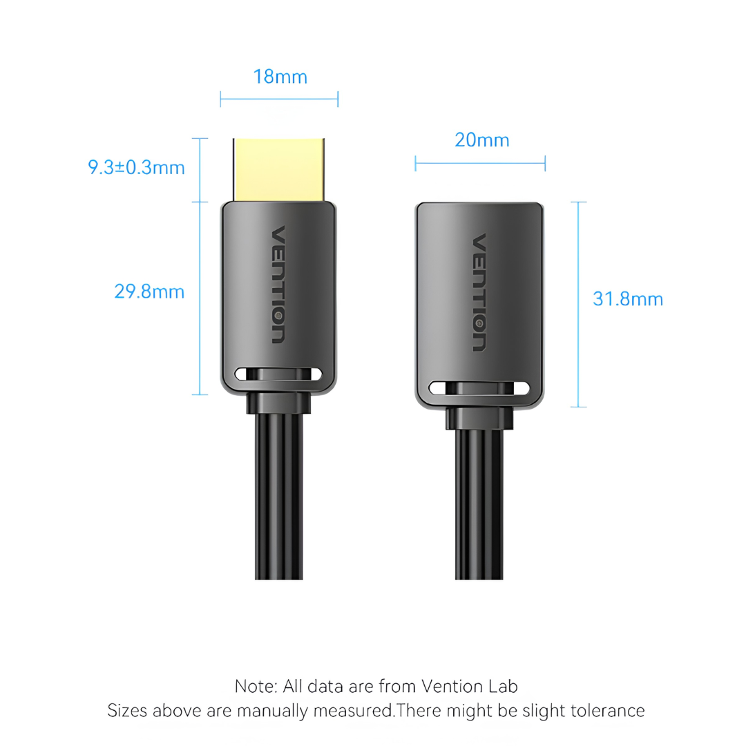 Vention HDMI 2.0 High-Speed Extension Cable (AHCB Series)