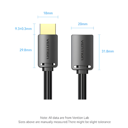 Vention HDMI 2.0 High-Speed Extension Cable (AHCB Series)