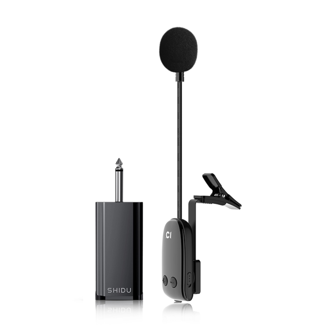SHIDU U16 Wireless Instrument Microphone with Transmitter (Capacitive Core, DC 5V)
