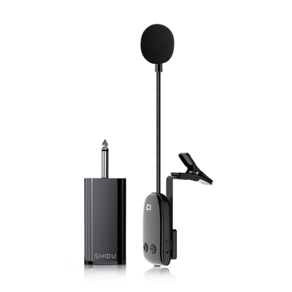 SHIDU U16 Wireless Instrument Microphone with Transmitter (Capacitive Core, DC 5V)