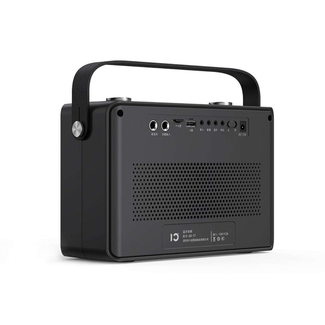 SHIDU T7 Home HiFi Wireless Portable Karaoke Speaker with Microphone (40W, Bluetooth 5.0, 4000mAh)