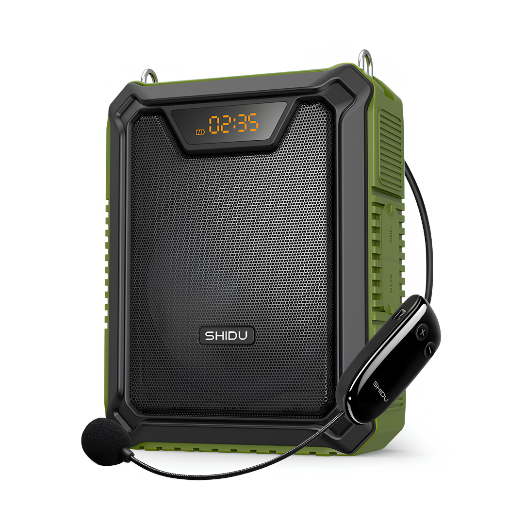 SHIDU M1000 | UHF Wireless Voice Amplifier Waterproof (30W, Bluetooth 5.0, 2500mAh)