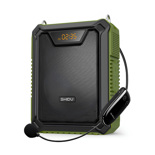 SHIDU M1000 | UHF Wireless Voice Amplifier Waterproof (30W, Bluetooth 5.0, 2500mAh)