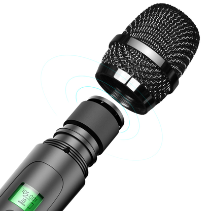 SHIDU U30 UHF Wireless Microphone with Receiver (Aviation Aluminum Case, 900mAh)