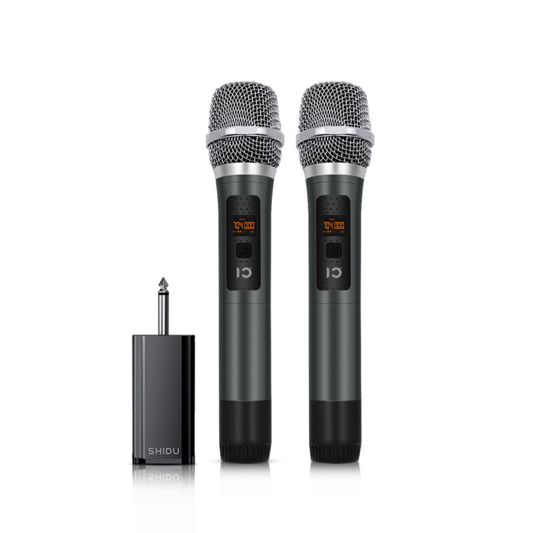 SHIDU U20 Original & Multi Purpose Wireless Microphone (Dual Mics, 750mAh, 50m Range)
