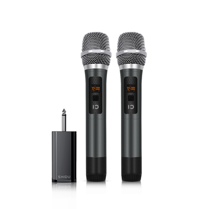 SHIDU U20 Original & Multi Purpose Wireless Microphone (Dual Mics, 750mAh, 50m Range)