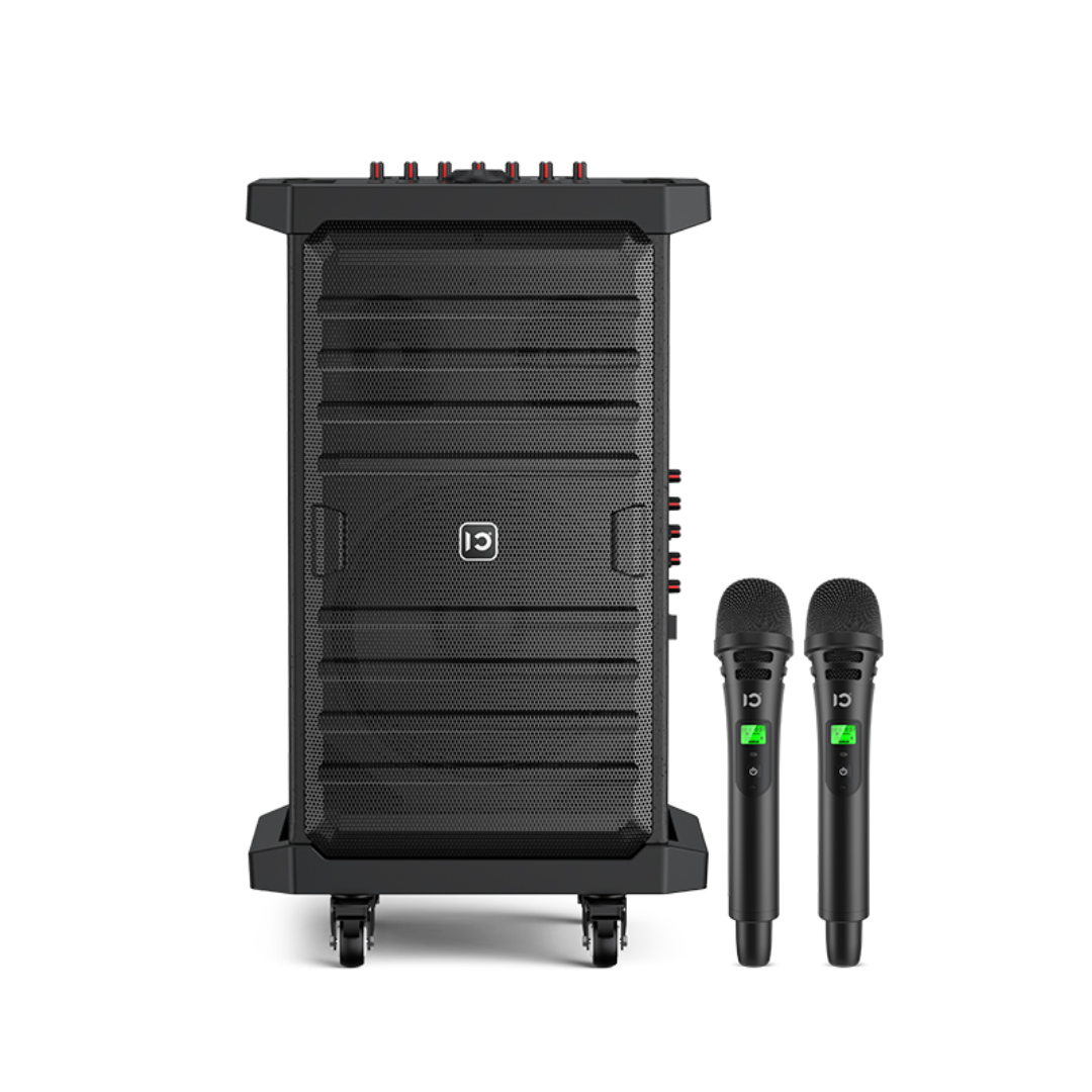 SHIDU K50 Powerful PA Trolley Speaker UHF Wireless Home Party Karaoke Instrument Performance Speaker (150W, Bluetooth 5.0, 10000mAh)