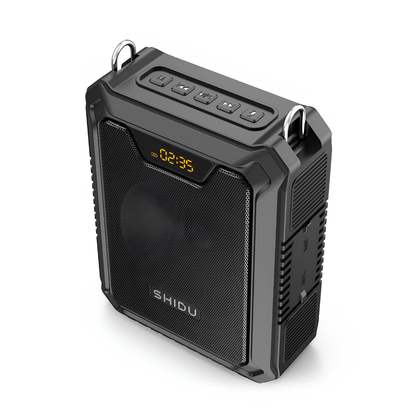 SHIDU M900 | Good Quality Loud Sound UHF Wireless Microphone Portable Waterproof Voice Amplifier (25W, Bluetooth 5.0, 2200mAh)