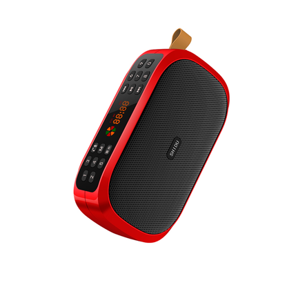 SHIDU S168 Mini Digital Speaker Audio FM Radio with Micro SD/TF/USB Music Box (Peak 6W, Bluetooth 5.0, 1800mAh)