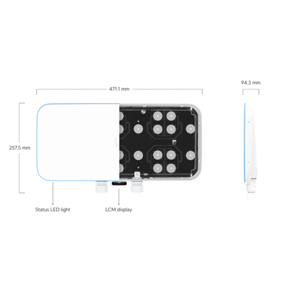 Ubiquiti UniFi WiFi BaseStation XG | High-Density Indoor/Outdoor Wi-Fi 5 Access Point (12-Stream 5 GHz Tri-Radio, 1x10 GbE, Selectable Beamforming, IP67)