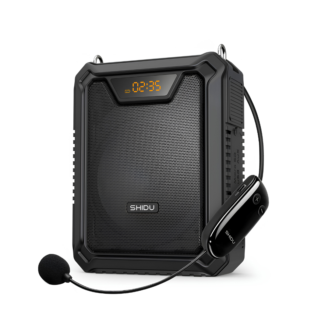 SHIDU M808 UHF | New Wireless Voice Amplifier Waterproof BT Loud Speaker (18W, Bluetooth 5.0, 2500mAh)