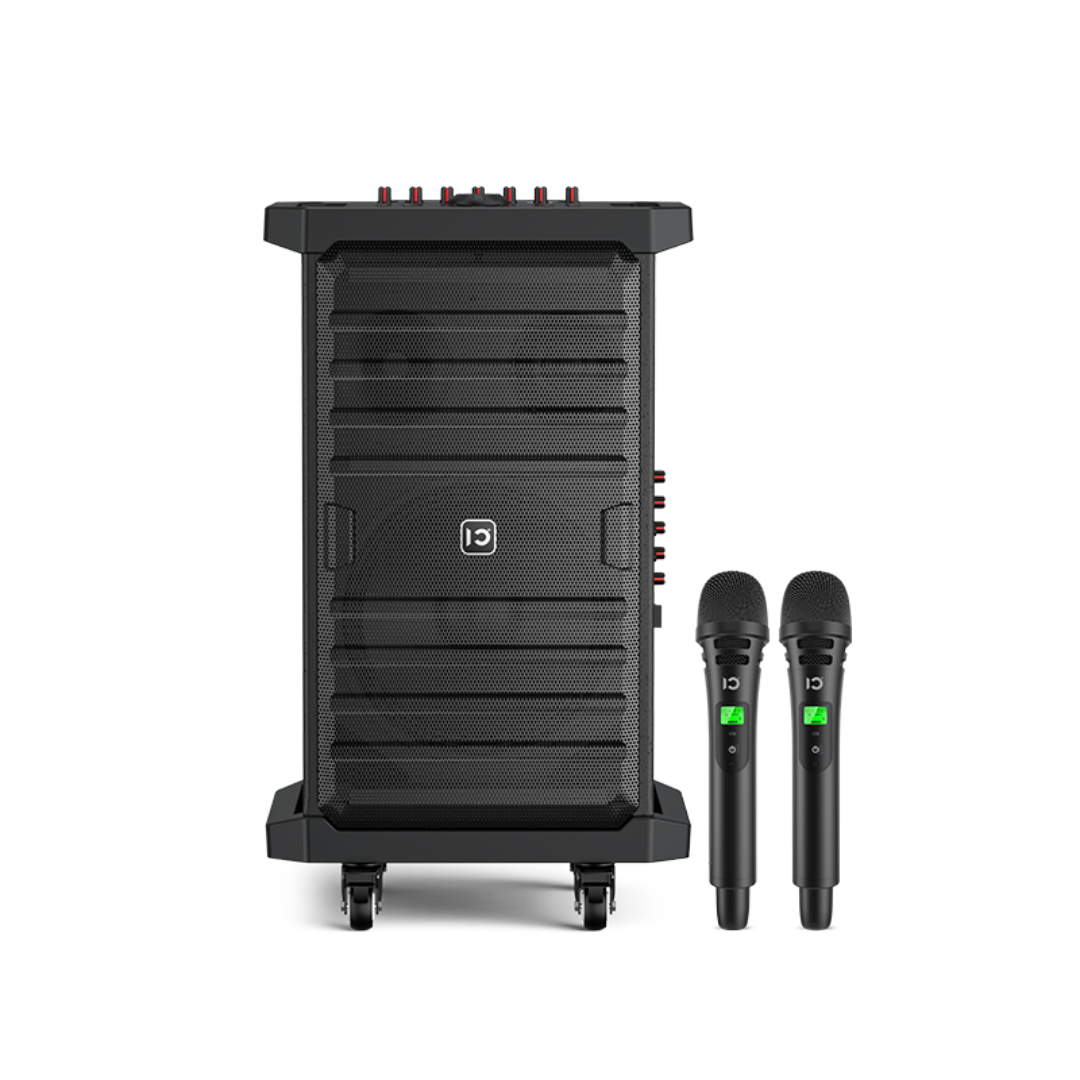 SHIDU K30 Professional DJ Box Karaoke Trolley Portable Speaker (120W, Bluetooth 5.0, 5000mAh)