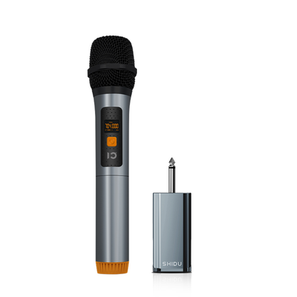 SHIDU U6 Handheld UHF Wireless Microphone with Receiver (ABS Material, 550mAh Receiver)