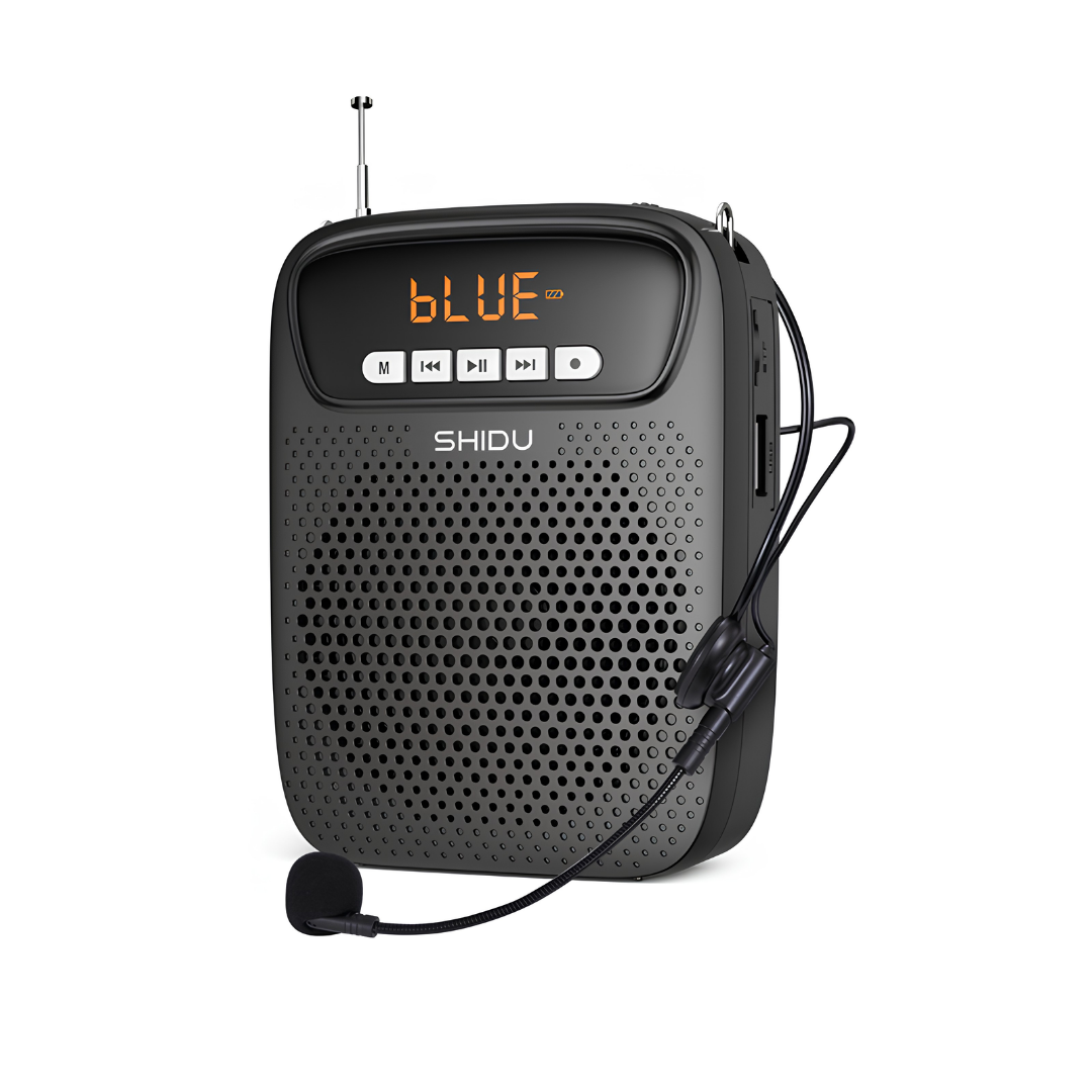 SHIDU Voice Amplifier S278 With Wired Microphone And Bluetooth AUX Play (15W, Bluetooth 5.0, 2500mAh)