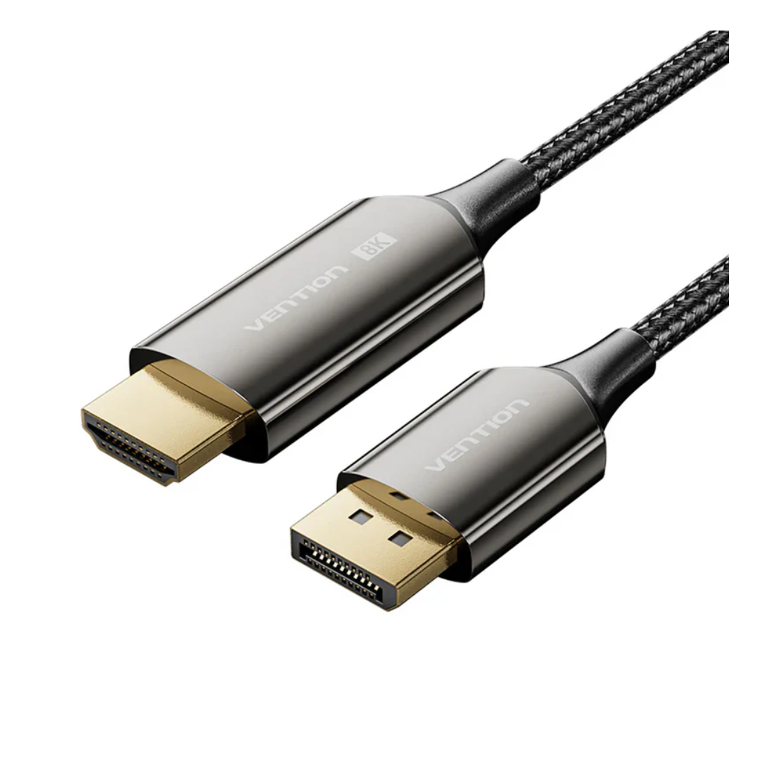 Vention DisplayPort to HDMI 8K Cotton Braided Cable (HFPBA Series)