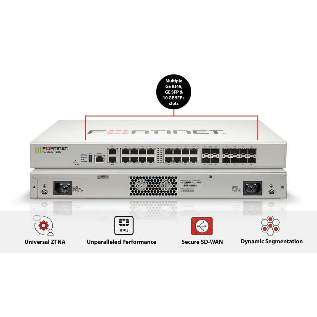 FortiGate 120G | Mid-Range 1U Rack-Mount Next-Generation Firewall