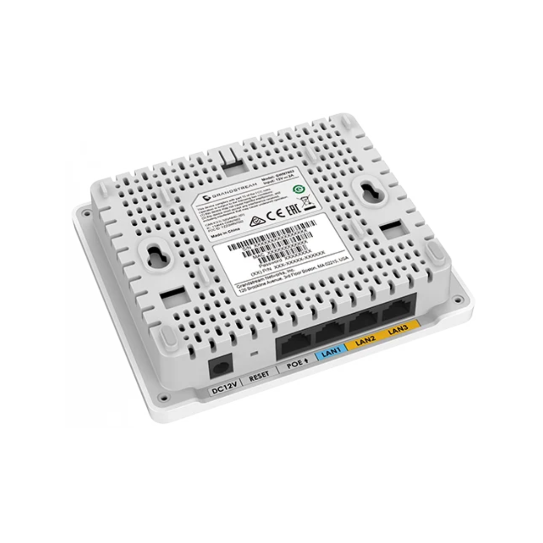 Grandstream GWN7604 | Compact AX3000 Wi-Fi 6 Access Point with Integrated PoE Switch (Dual-Band MU-MIMO, 3Gbps, 256 Devices)