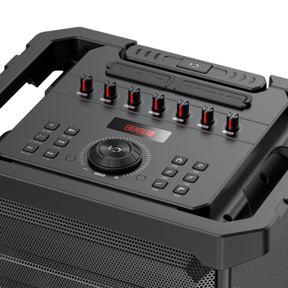 SHIDU K30 Professional DJ Box Karaoke Trolley Portable Speaker (120W, Bluetooth 5.0, 5000mAh)