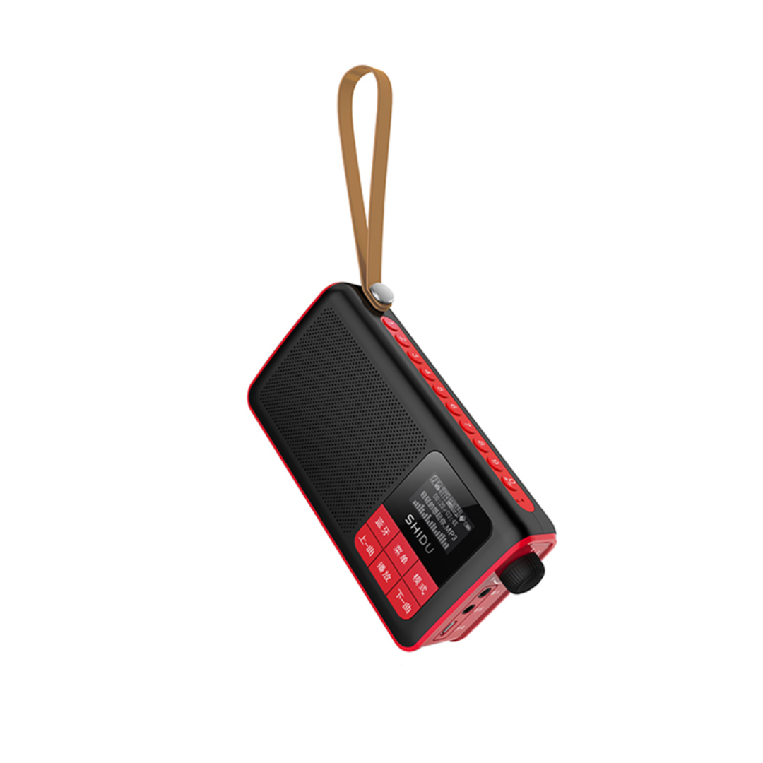 SHIDU S188 Bluetooth Speaker Radio with LED Display (Support Double TF Card Play)