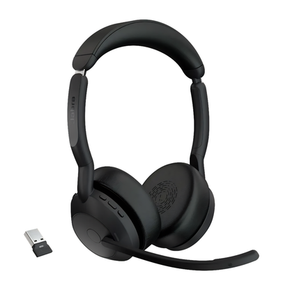 Jabra Evolve2 55 | Wireless ANC Headset — Mono & Stereo for Microsoft Teams & UC