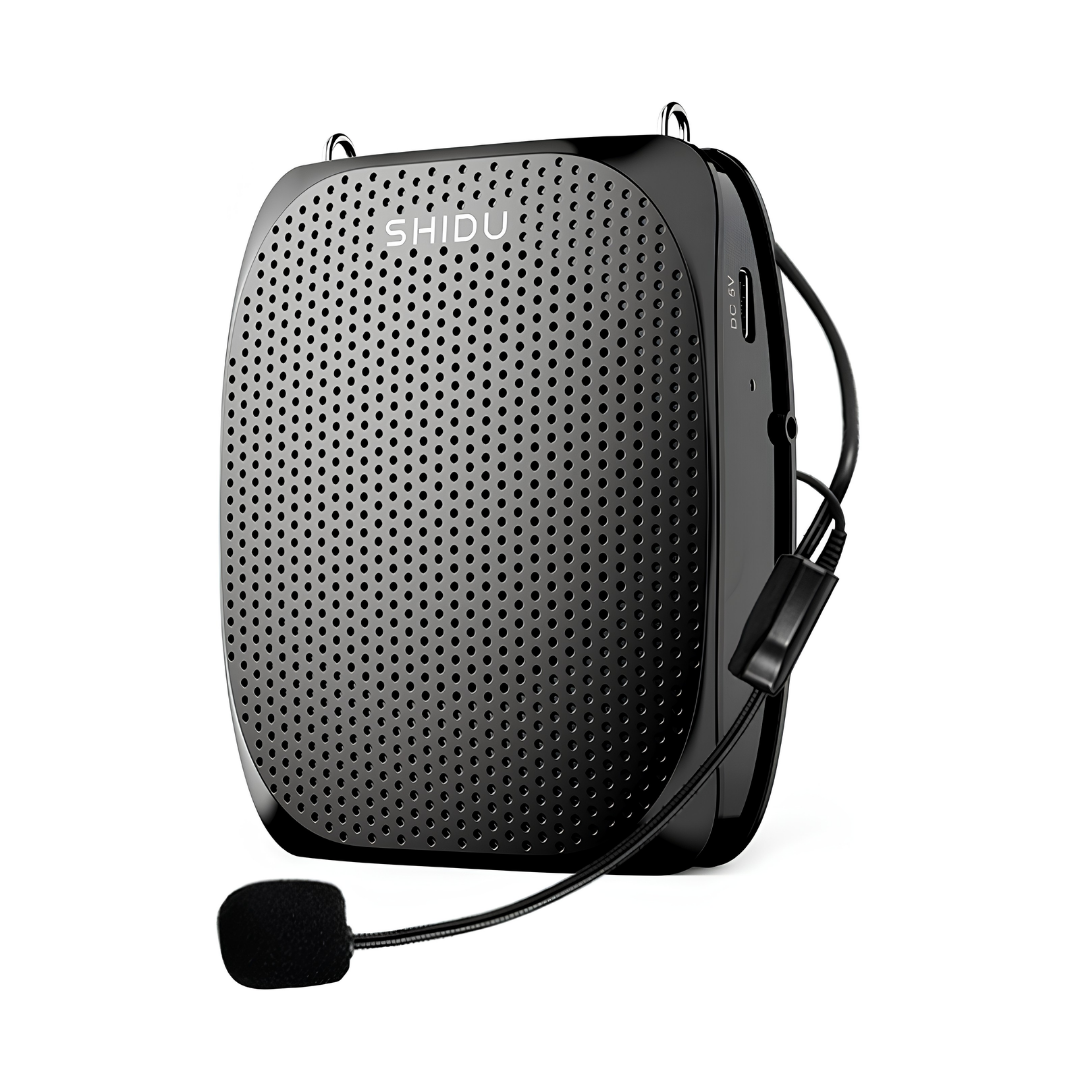 SHIDU Voice Amplifier S515 With Wired Microphone Mini Speaker (10W, Bluetooth 5.0, 1050mAh)