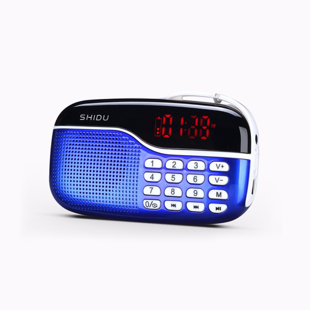 SHIDU S128 Bluetooth Speaker (RMS 3W, Multi-functional, Support Digital Select Song Playing)