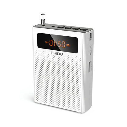 SHIDU Voice Amplifier S268 With Wired Microphone FM AUX Speaker (10W, Bluetooth 5.0, 1100mAh)
