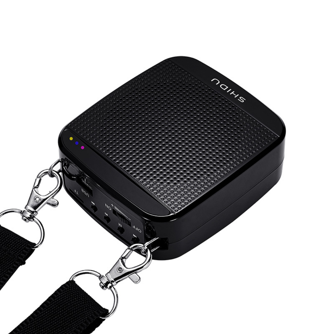 SHIDU Voice Amplifier Portable Speaker S613 | High Power UHF Wireless for Teacher (RMS 18W, 1100mAh)