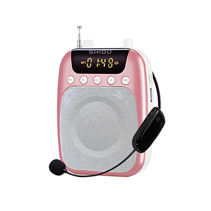 SHIDU S318 Wireless Voice Amplifier Supporting BT, FM, TF Card, USB Flash Drive, Record (10W, 2500mAh)