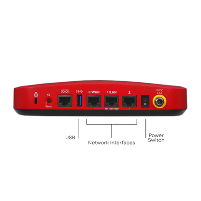 WatchGuard Firebox T115-W | Compact Tabletop Firewall with Wi-Fi 7 (3x1 GbE, 280 Mbps UTM, 5 VPN Tunnels)