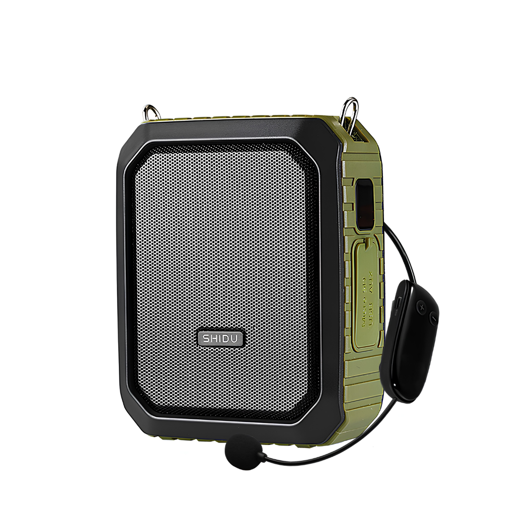 SHIDU M800 UHF | Wireless Multi-Functional Voice Amplifier IPX5 Waterproof Loudspeaker (18W, Bluetooth 4.2, 4400mAh)